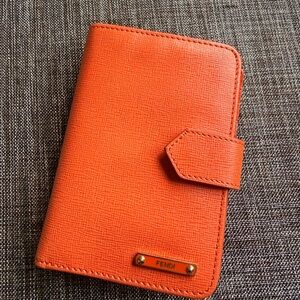 Fendi Vibrant Orange Compact Wallet